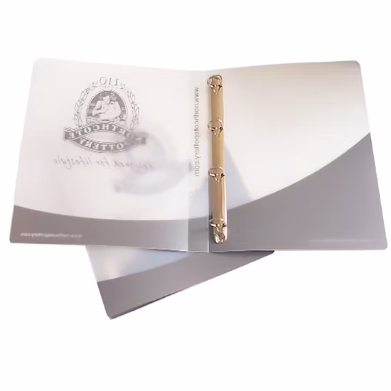 Custom Printing Promotion Stationery 6 Ring Binder PP File Folder