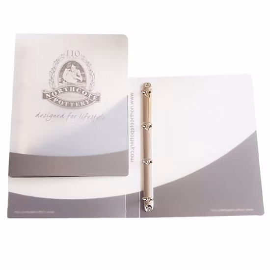 Custom Printing Promotion Stationery 6 Ring Binder PP File Folder
