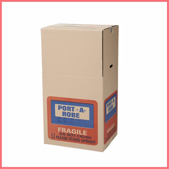 Custom 3/5 Ply Bc Flute Double Walls Corrugated Cardboard Brown Kraft Paper Packaging Carton Box for Heavy Fruit Electronic Moving Packing Shipping
