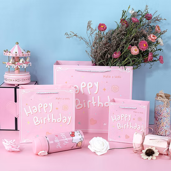 Custom High Quality Cosmetic Paper Printing Shopping Gift Bag