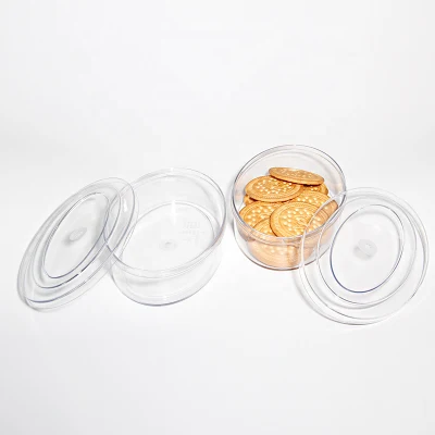 Scatola per biscotti in barattolo trasparente in plastica per animali domestici