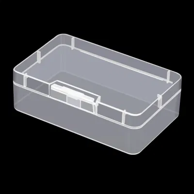 Piccoli contenitori per la conservazione di perline di plastica e scatole organizer trasparenti con coperchio incernierato, scatola trasparente per forniture artigianali per accessori artigianali fai-da-te