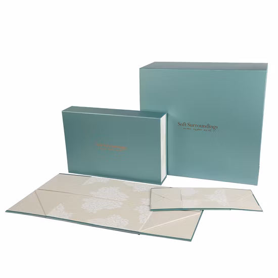 Confezione di sacchetti di carta con marchio di stampa personalizzata di lusso, confezione regalo, borsa per la spesa grande in cartone con manico