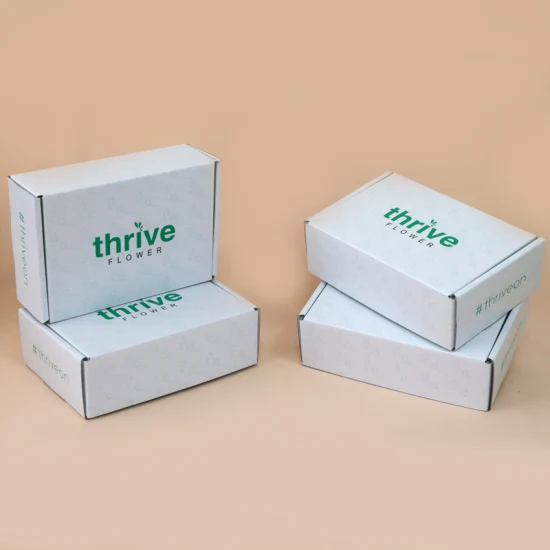 Spedizione in cartone regalo con logo Scatola personalizzata stampata per imballaggio cosmetico bianco